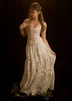 corset, lace skirt, princesscore, coquette