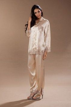 Nightwear Outfits, Satin Sleepwear, Satin Lingerie, Women's Pajamas