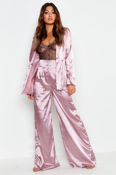 Silk Satin Outfit, Satin Outfit, Black Playsuit, Fashion Cover, Satin Pants, Satin Jackets, Tall Clothing, Satin Pajamas